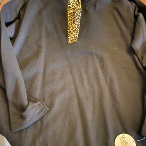 Black/Cheetah Sweater